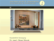 Tablet Screenshot of praxis-johanniskirche.de